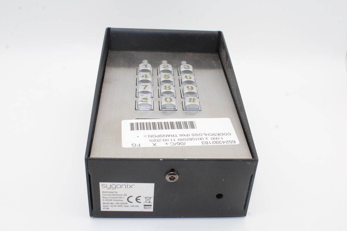 Sygonix 1582020 Codeschloss Oberflächenmontage IP66 beleuchtet SIEHE TEXT/FOTO - 4016139311425