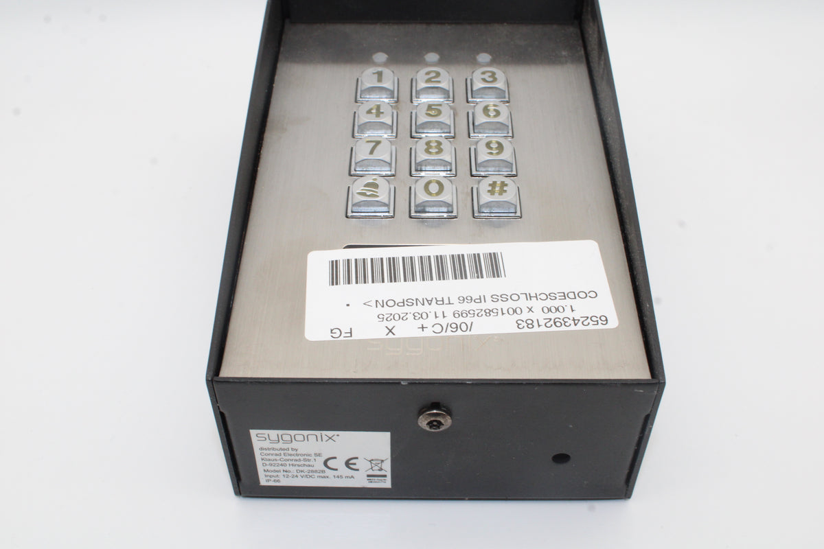 Sygonix 1582020 Codeschloss Oberflächenmontage IP66 beleuchtet SIEHE TEXT/FOTO - 4016139311425