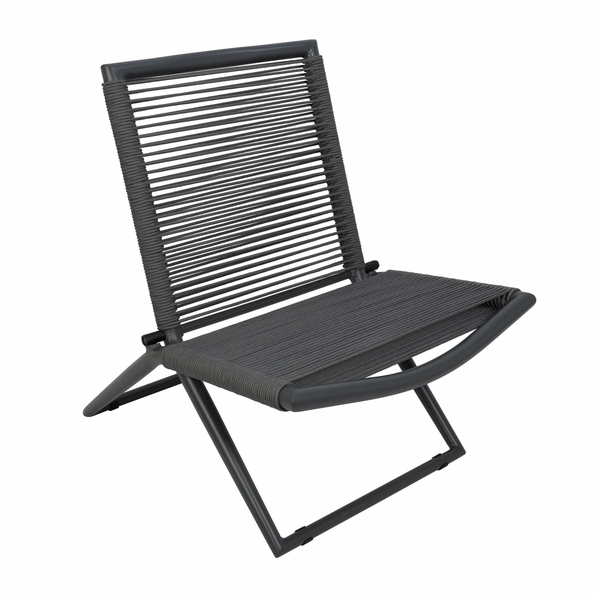B-Ware Collection Neo Gartenstuhl Stuhl Lehnstuhl Klappstuhl Terrassenstuhl Dunkelgrau - 4251384233973