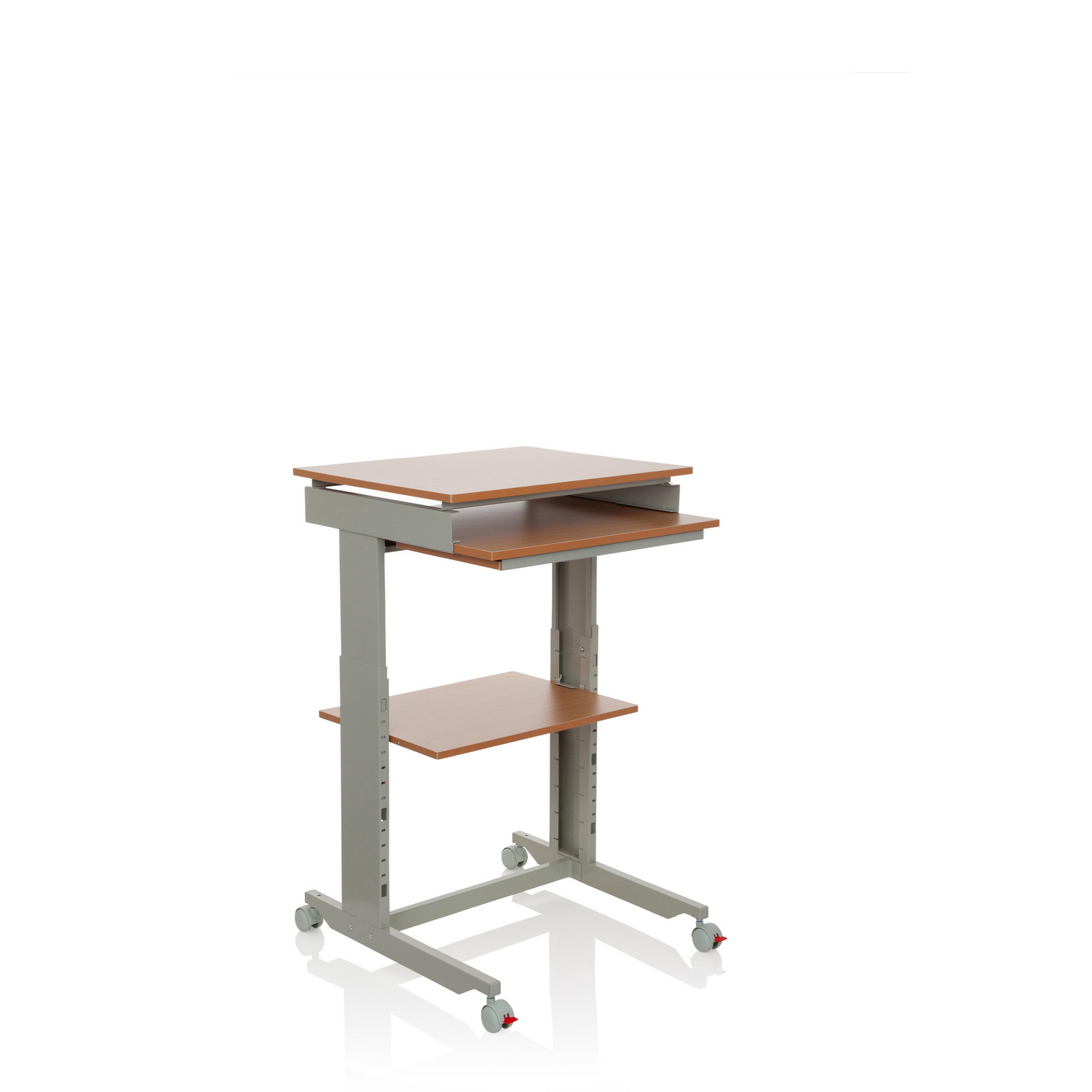 Hjh Office Computertisch Schreibtisch Workstation Grau Buche Tisch Tischmöbel B-Ware - 4251084696566