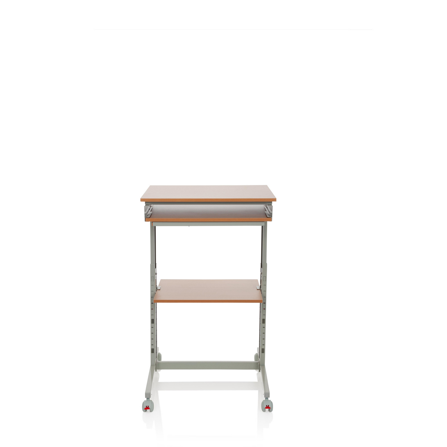 Hjh Office Computertisch Schreibtisch Workstation Grau Buche Tisch Tischmöbel B-Ware - 4251084696566