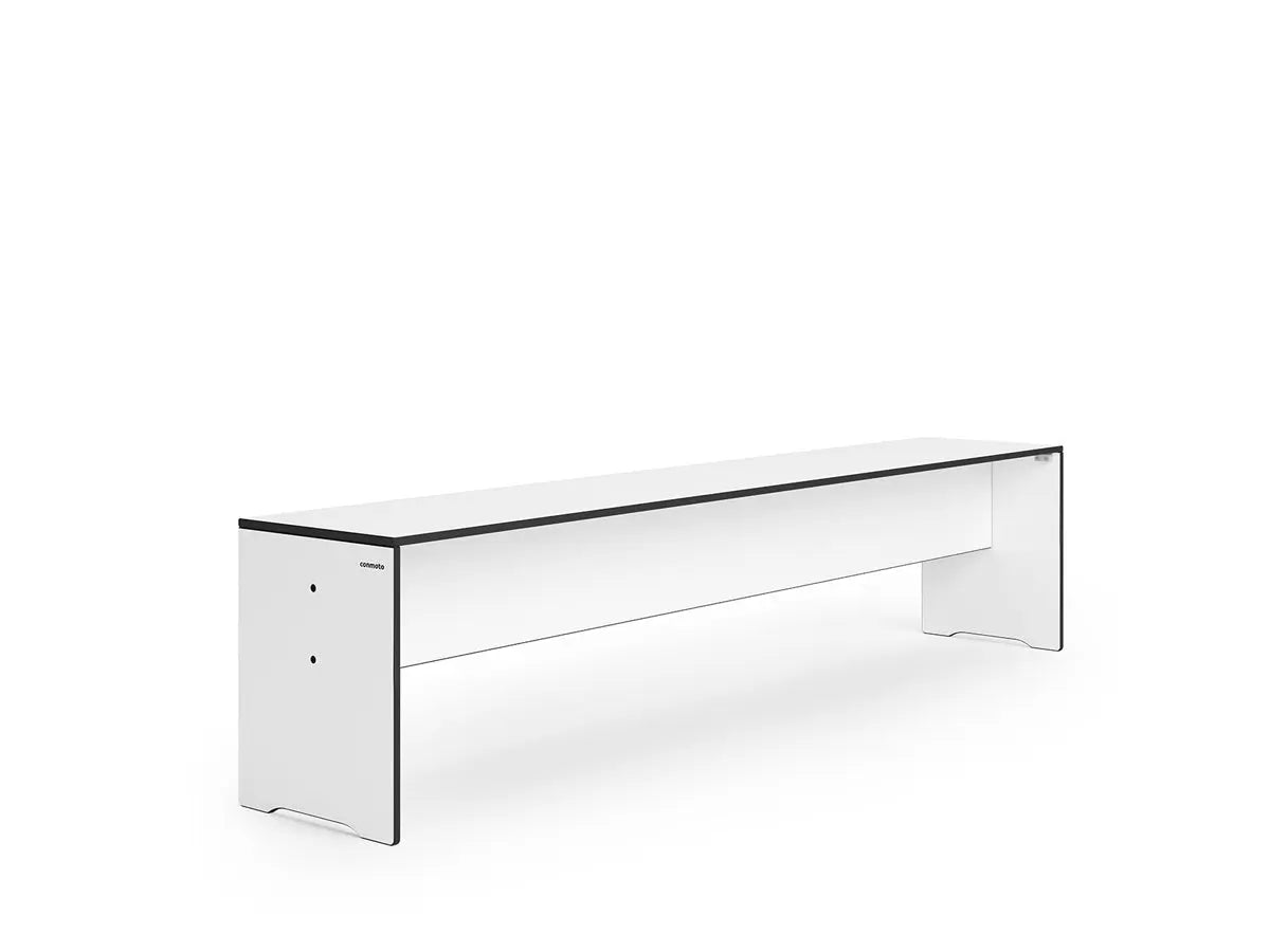 B-Ware Conmoto Riva Bank Sitzgelegenheit Gartenbank Weiß Ohne Rückenlehne L 176cm - 4260476340222