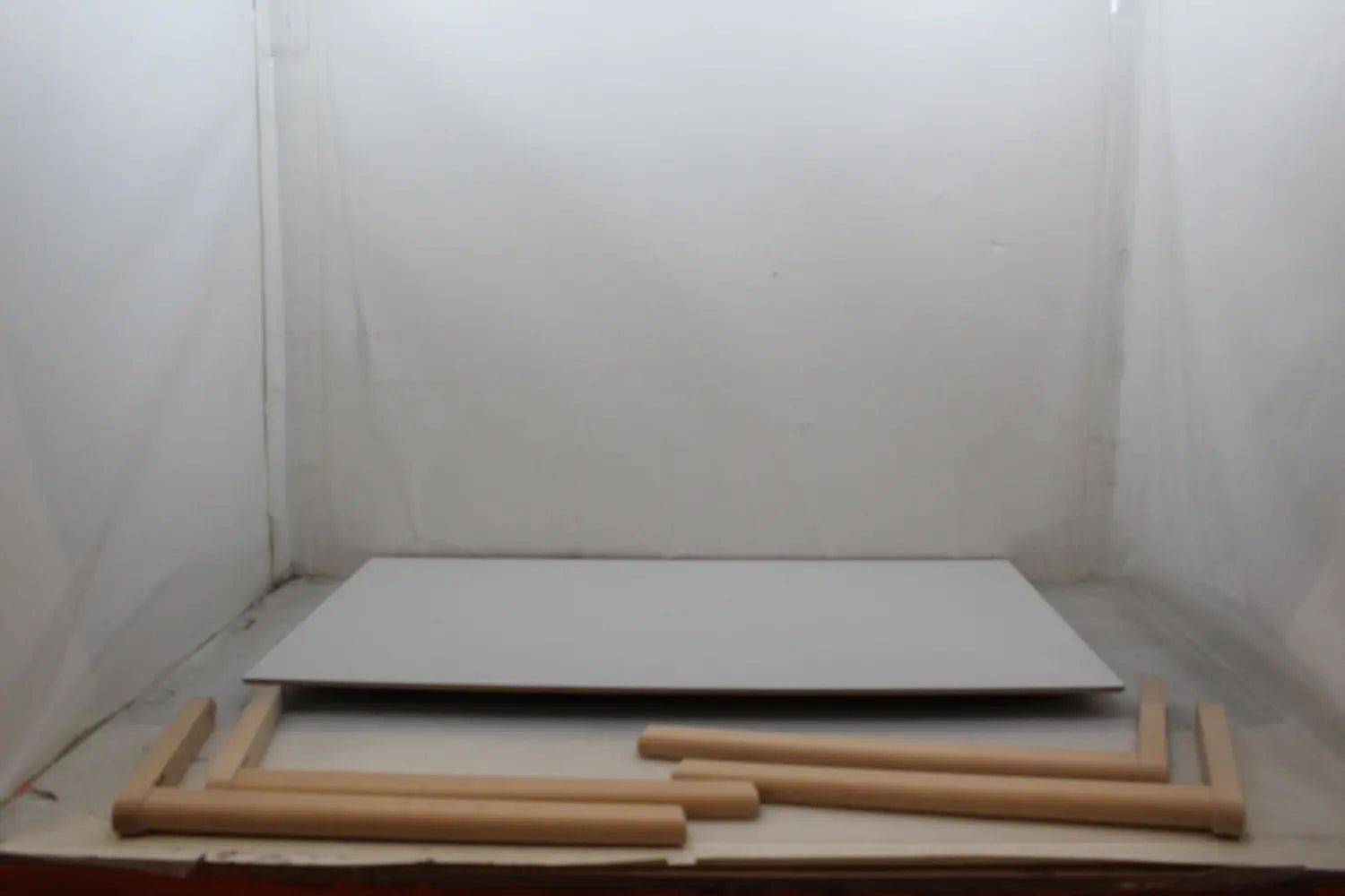 B-Ware Hay Copenhague Deux Cph210 Tisch Essplatz Tisch 140x75cm Perlweiß Laminat Buche - 435434