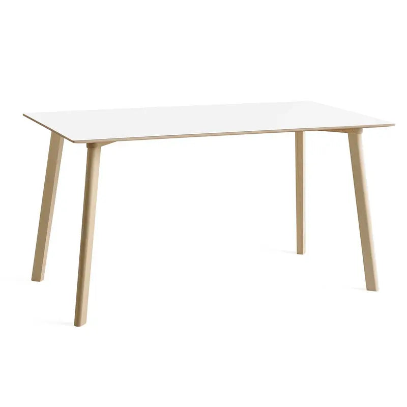 B-Ware Hay Copenhague Deux Cph210 Tisch Essplatz Tisch 140x75cm Perlweiß Laminat Buche - 435434