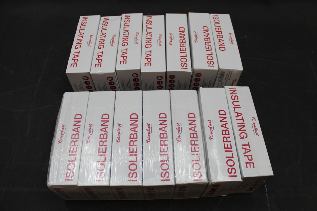 Coroplast Isolierband Elektroband Tape Schwarz 4,5mx15 Selbstklebend 280 Rollen B-Ware - 4330816003831