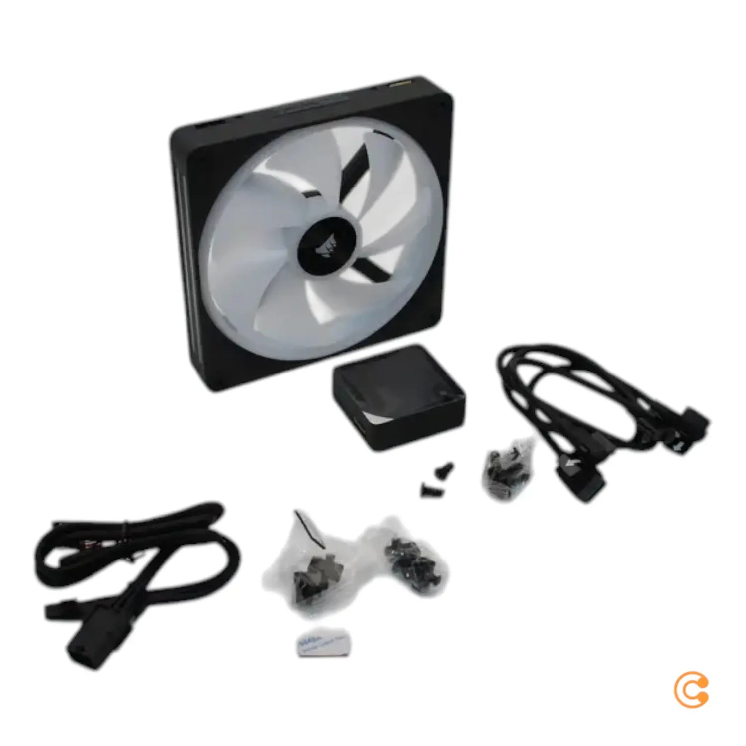 B-Ware Corsair Lüfter Ventilator Starter Kit Rgb 140mm 2er Pack Hub Siehe Text/Foto - 840006697961