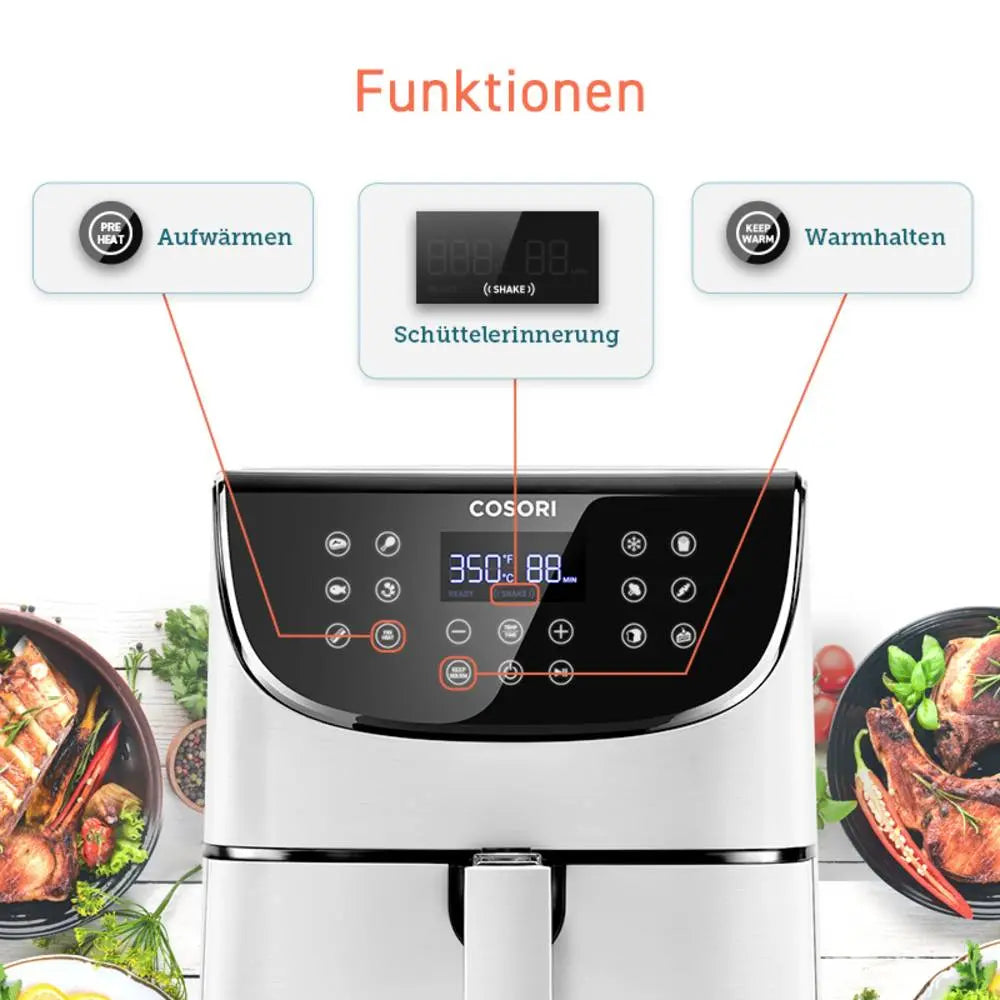 B-Ware Cosori Heißluft Fritteuse 1700 W Air Fryer Bpa Frei Display Timer Siehe Text/Foto - 810043370097