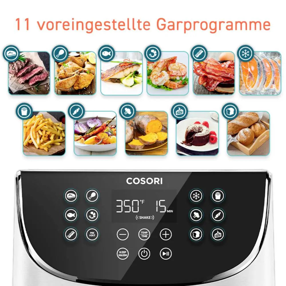 B-Ware Cosori Heißluft Fritteuse 1700 W Air Fryer Bpa Frei Display Timer Siehe Text/Foto - 810043370097