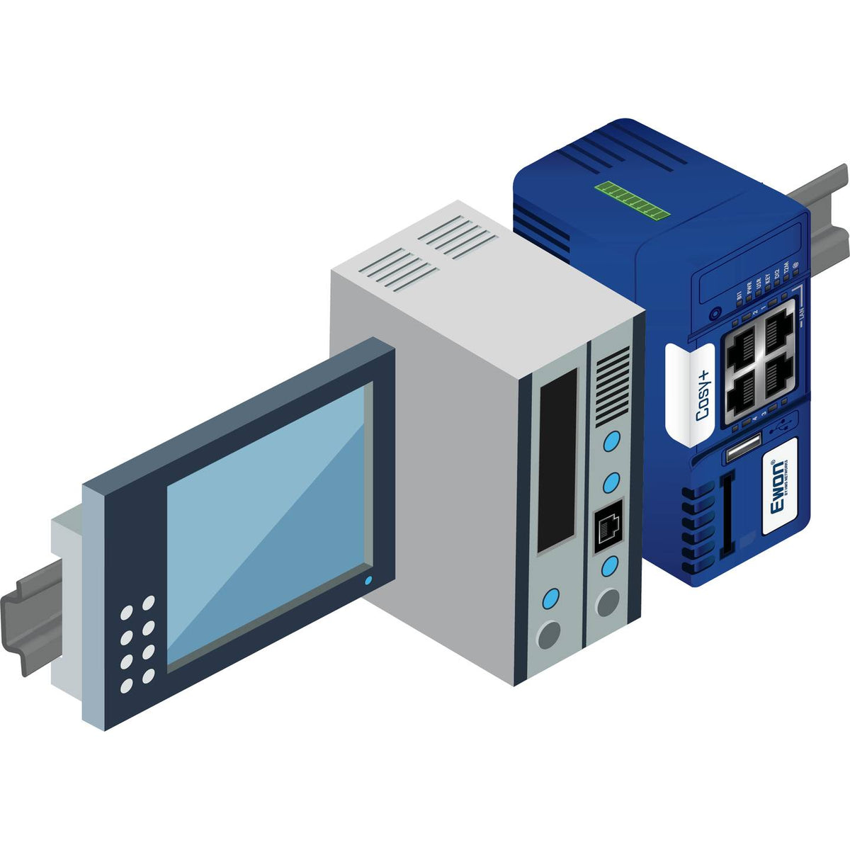 EWON COSY+ EtherNet Fernwartungsrouter Gateway VPN IIoT Ethernet HMS 24W - 2050007680710