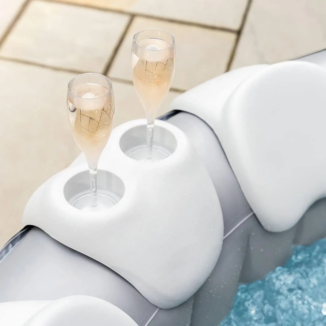 B-Ware Cosy Spa Whirlpool Zubehör Set Getränkehalter 2 Kopfstützen Pool Badewanne Bad - 1
