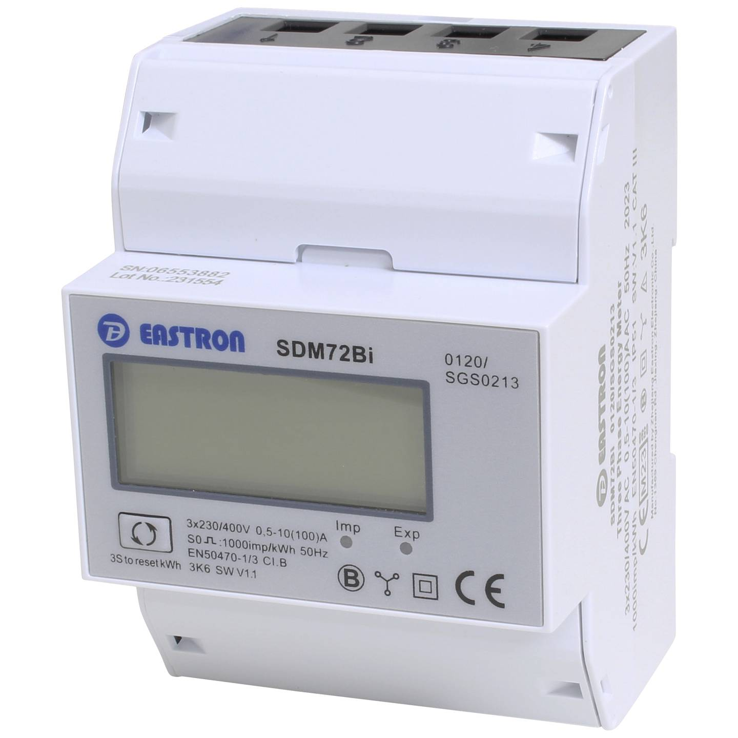 B-Ware Counttec Zweirichtungs Hutschienenzähler Digital 100 A Mid Konform Wechselzähler - 4026576010003