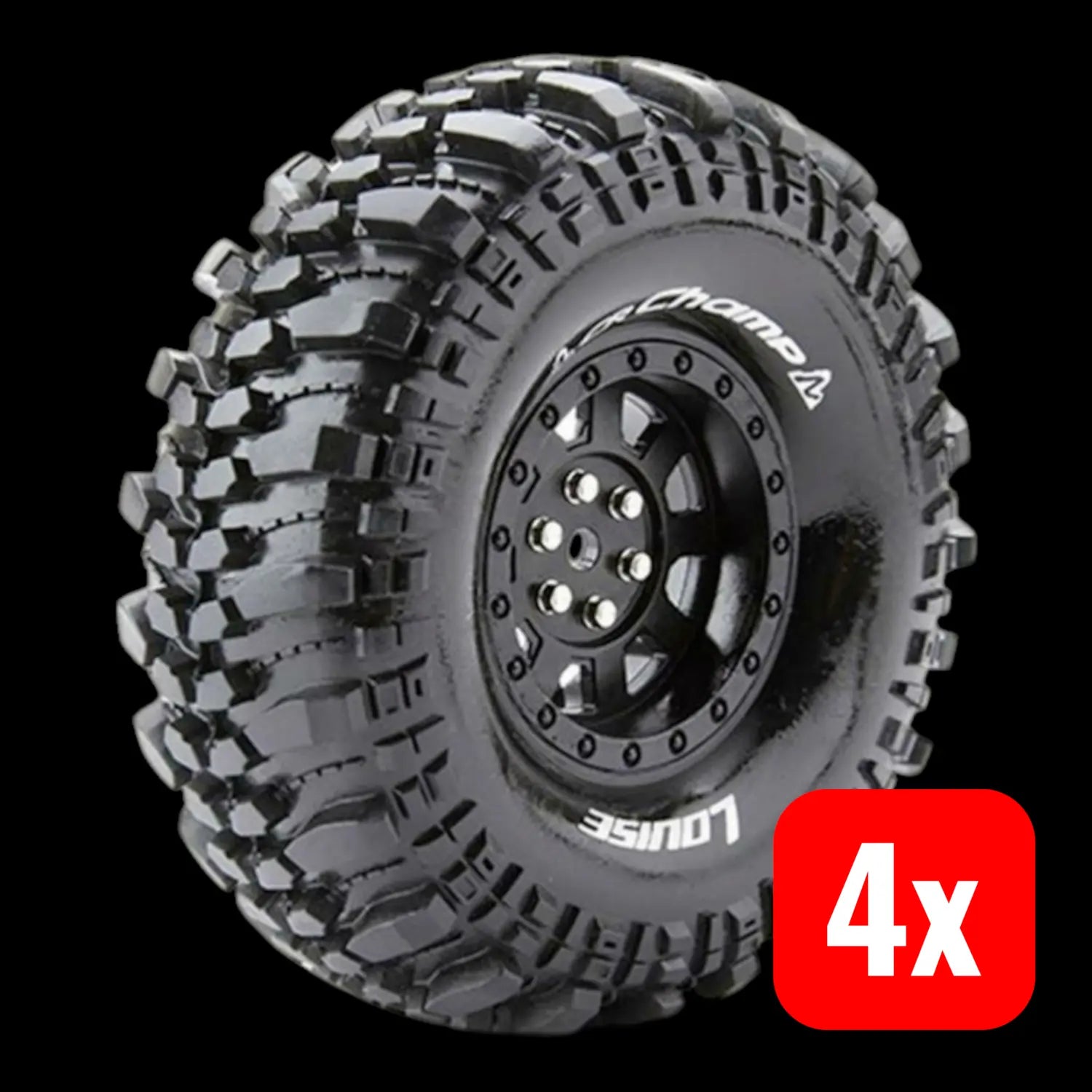 B-Ware Louise 1:10 Crawler Reifen Champ Modellbau Ersatzteile Zubehör 4 Stück - 4710631026343