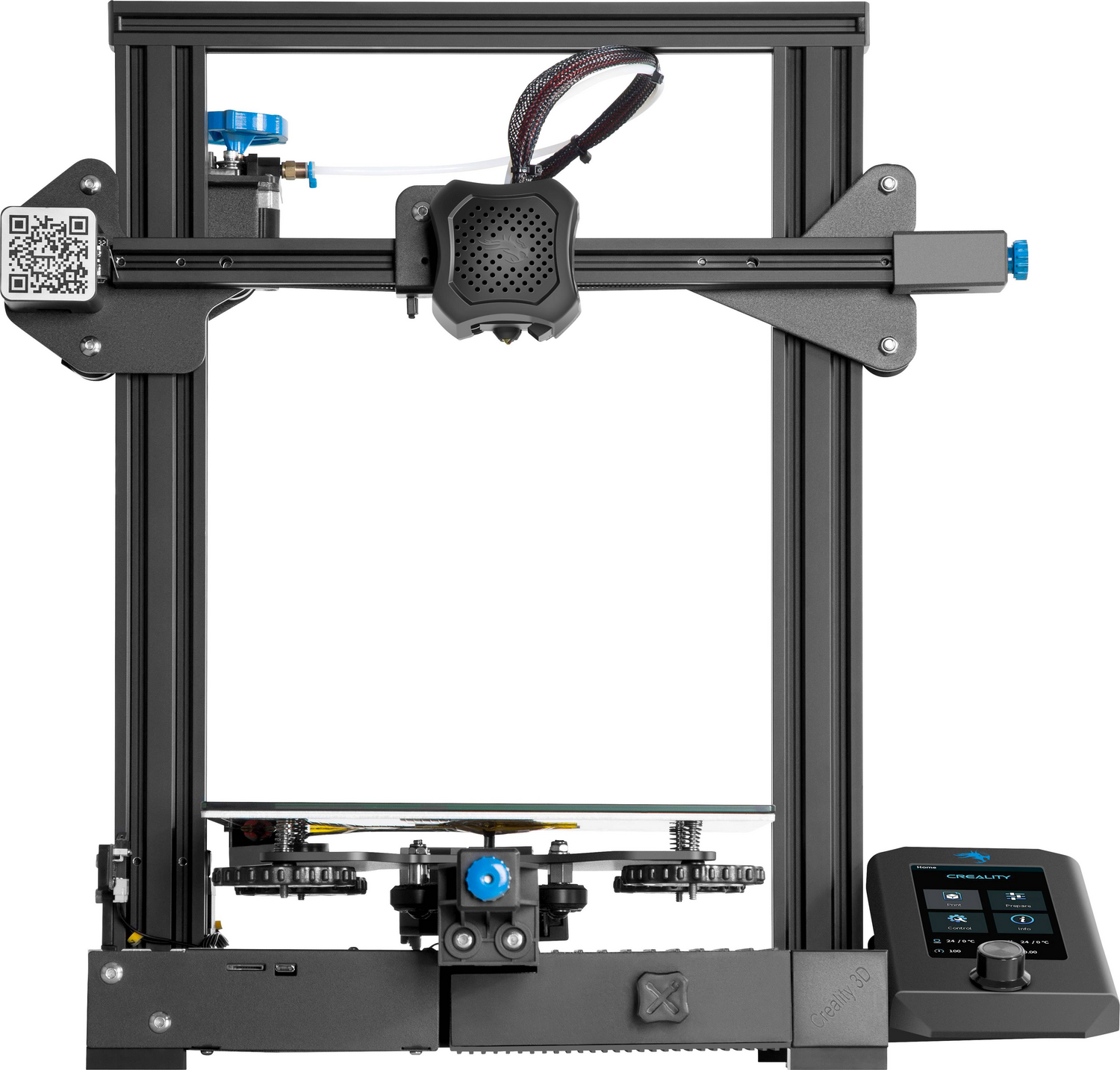 B-Ware Creality Ender 3 V2 3 D Drucker Bausatz Printer Kit Heizbett Schwarz Siehe Text - 4064161175089