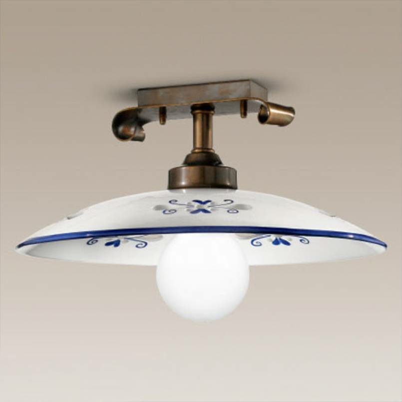 B-Ware Cremasco Deckenleuchte Bassano Deckenlampe Deckenlicht Licht Lampe Details Blau - 2008039