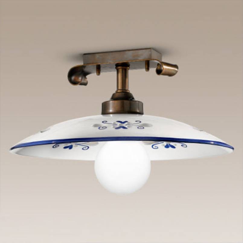 Cremasco Deckenleuchte Bassano Deckenlampe Deckenlicht Licht Lampe Details blau - 2008039