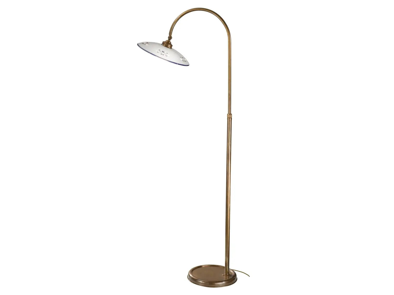 B-Ware Cremasco Stehleuchte Lampe Bassano Grün Messing Keramik Stehlampe Leuchte Led - 2008037