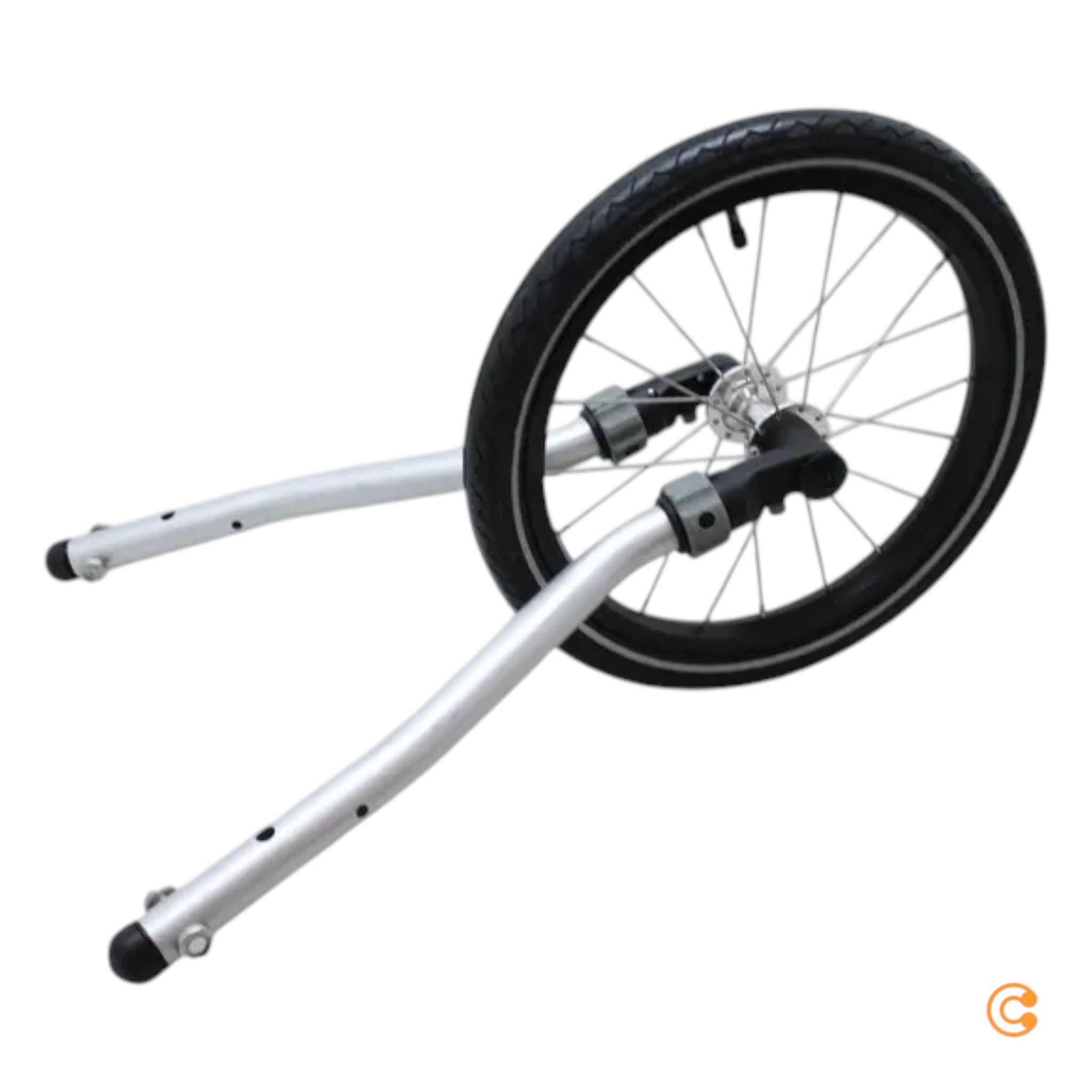 CROOZER Jogger-Set für Zweisitzer ab 2018 für Fahrradanhänger Sportreifen Reifen - 4044494147717