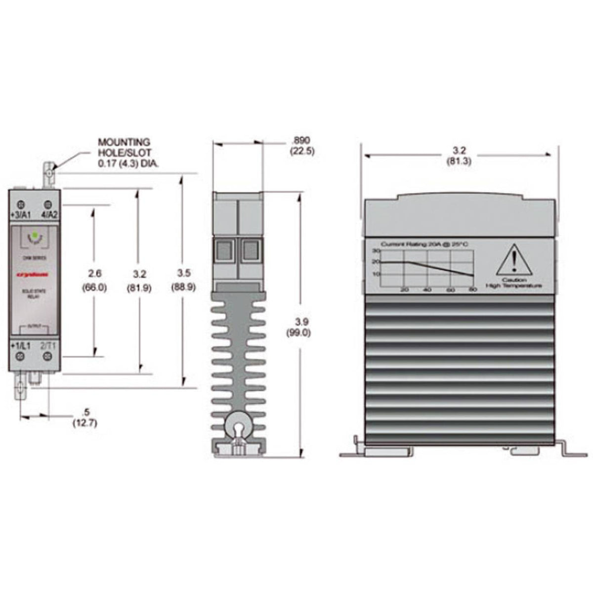 Crydom Halbleiterrelais 1 St. CKM0620 Last-Strom 20 A Schaltspannung - 2050000816253