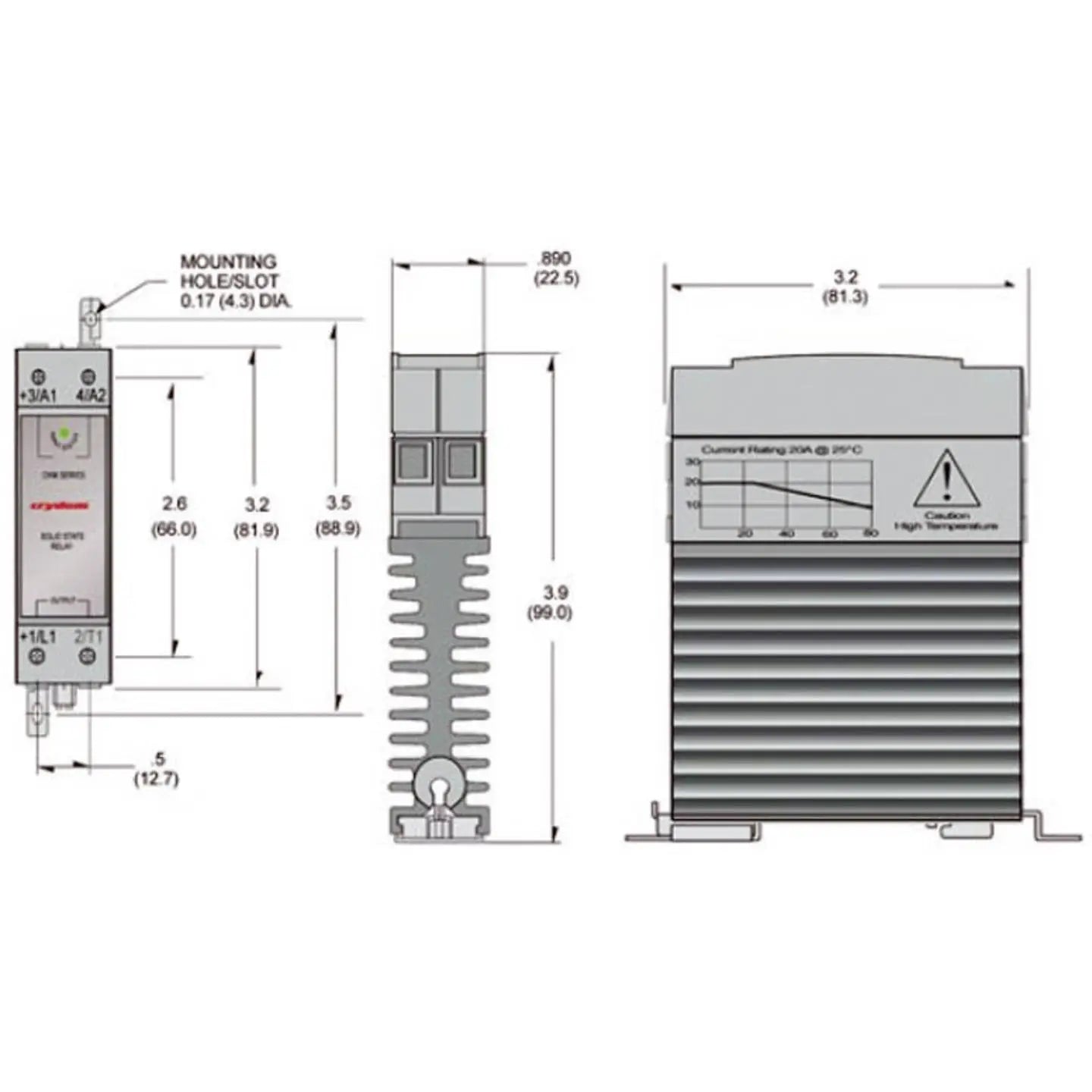 B-Ware Crydom Halbleiterrelais 1 St. Ckm0620 Last Strom 20 A Schaltspannung - 2050000816253