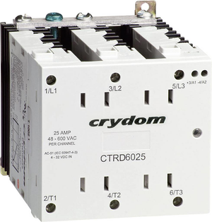 B-Ware Crydom Halbleiterrelais Ctrd6025 Last Strom Max.: 25 A Schaltspannung: 600 V/Ac