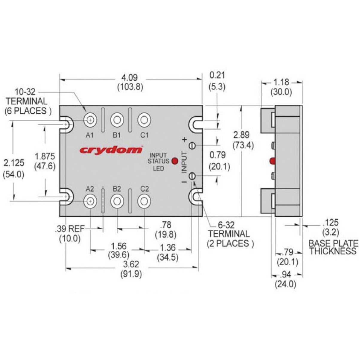 Crydom Halbleiterrelais Relais D53TP50D Schalteinheit 50A 530V Nullspannung - 4016138075717