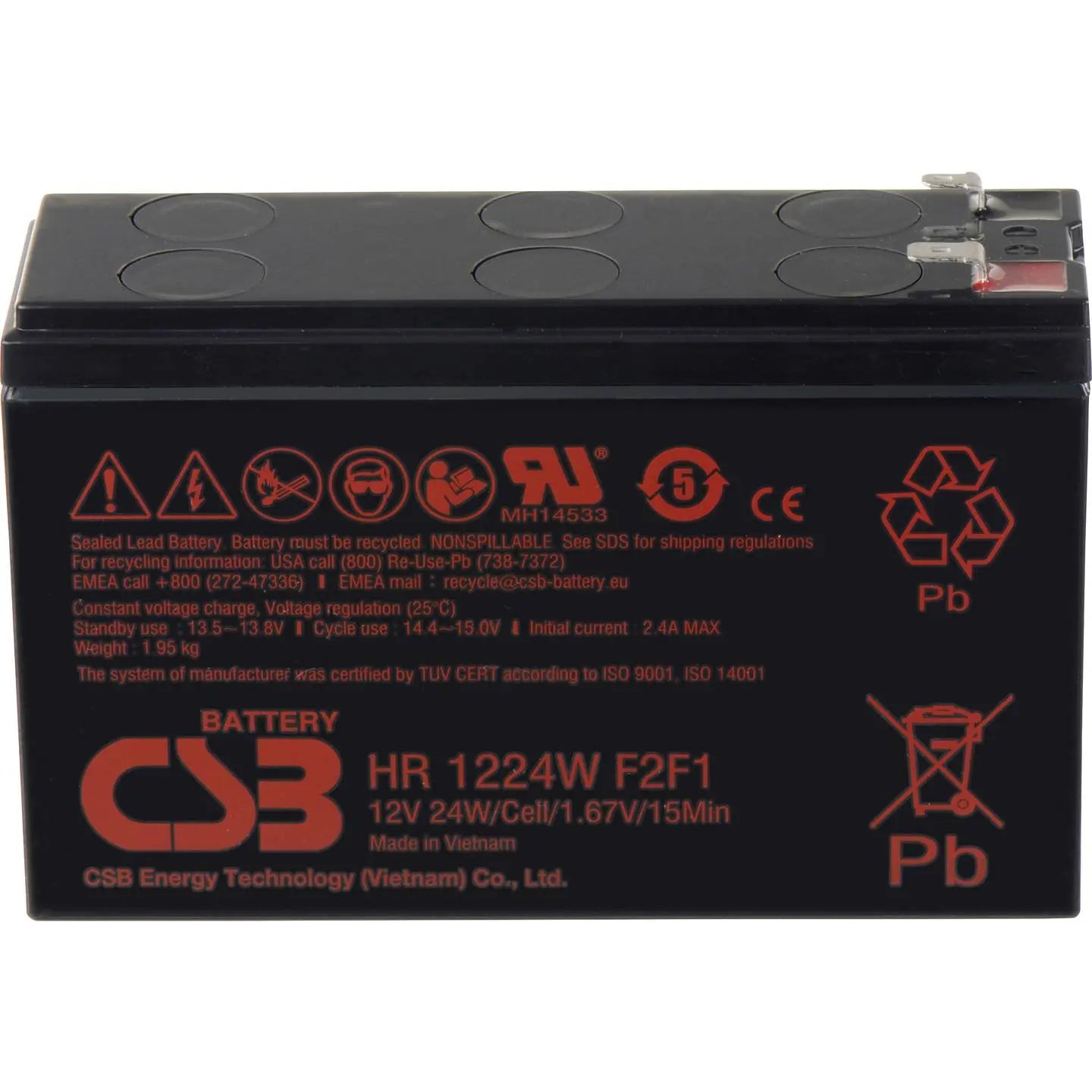 B-Ware Csb Bleiakku Batterie Hochstromakku Hr1224 W Notstromakku Usv Sicherheitssystem - 4260030443079