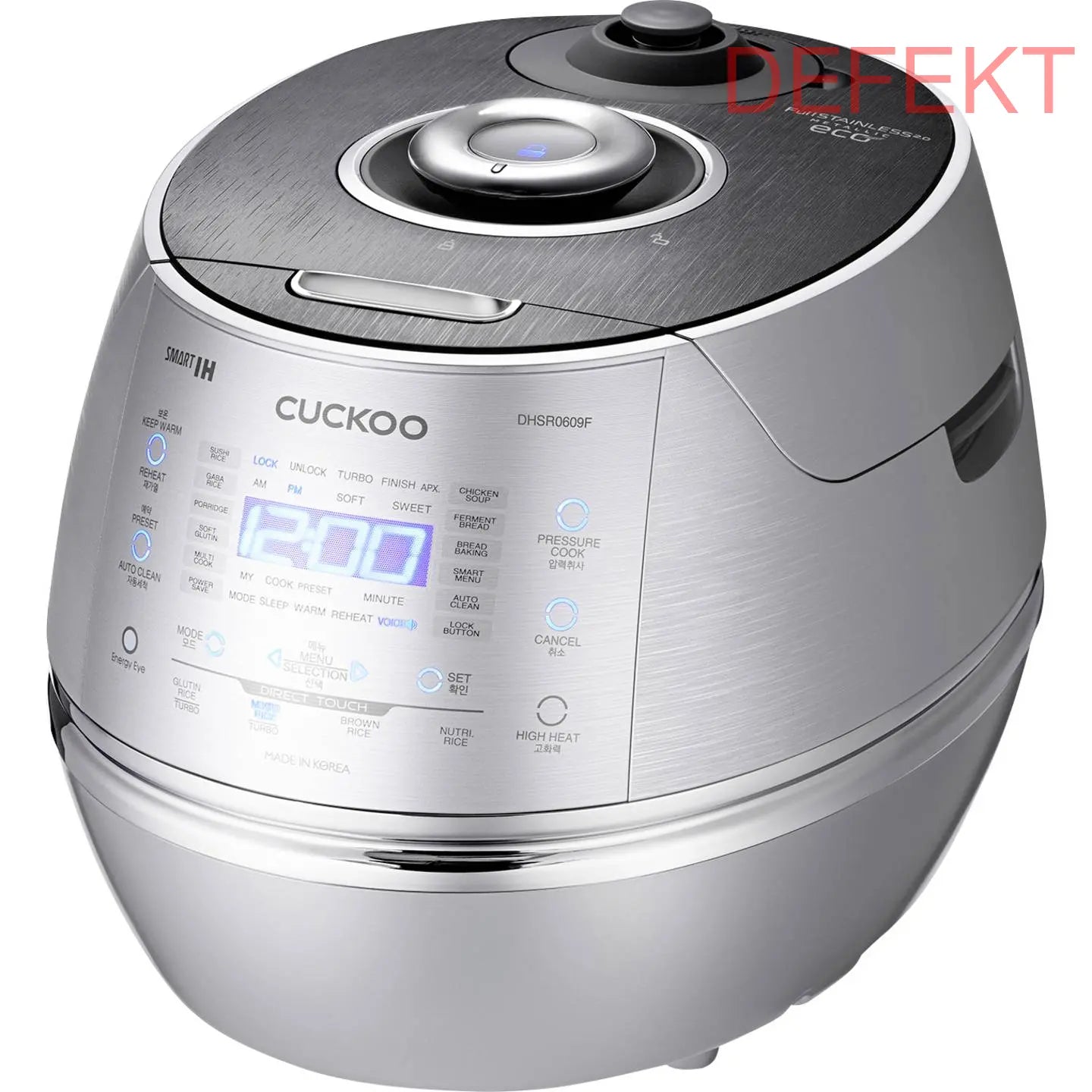 D-Ware Cuckoo Reiskocher Dampfgarer Crp Dhsr0609 F Silber Display Induktion Defektware - 8809421193610
