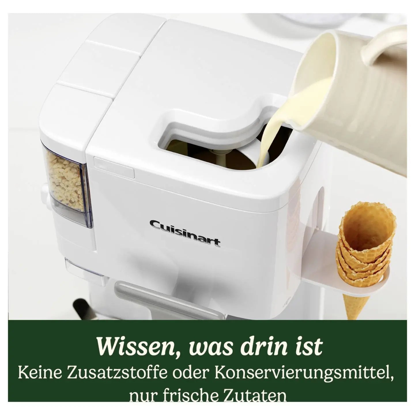 B-Ware Cuisinart Eismaschine Softeismaschine Eisbereiter Softeis Weiß Edelstahl 1,42 L - 3030050185775