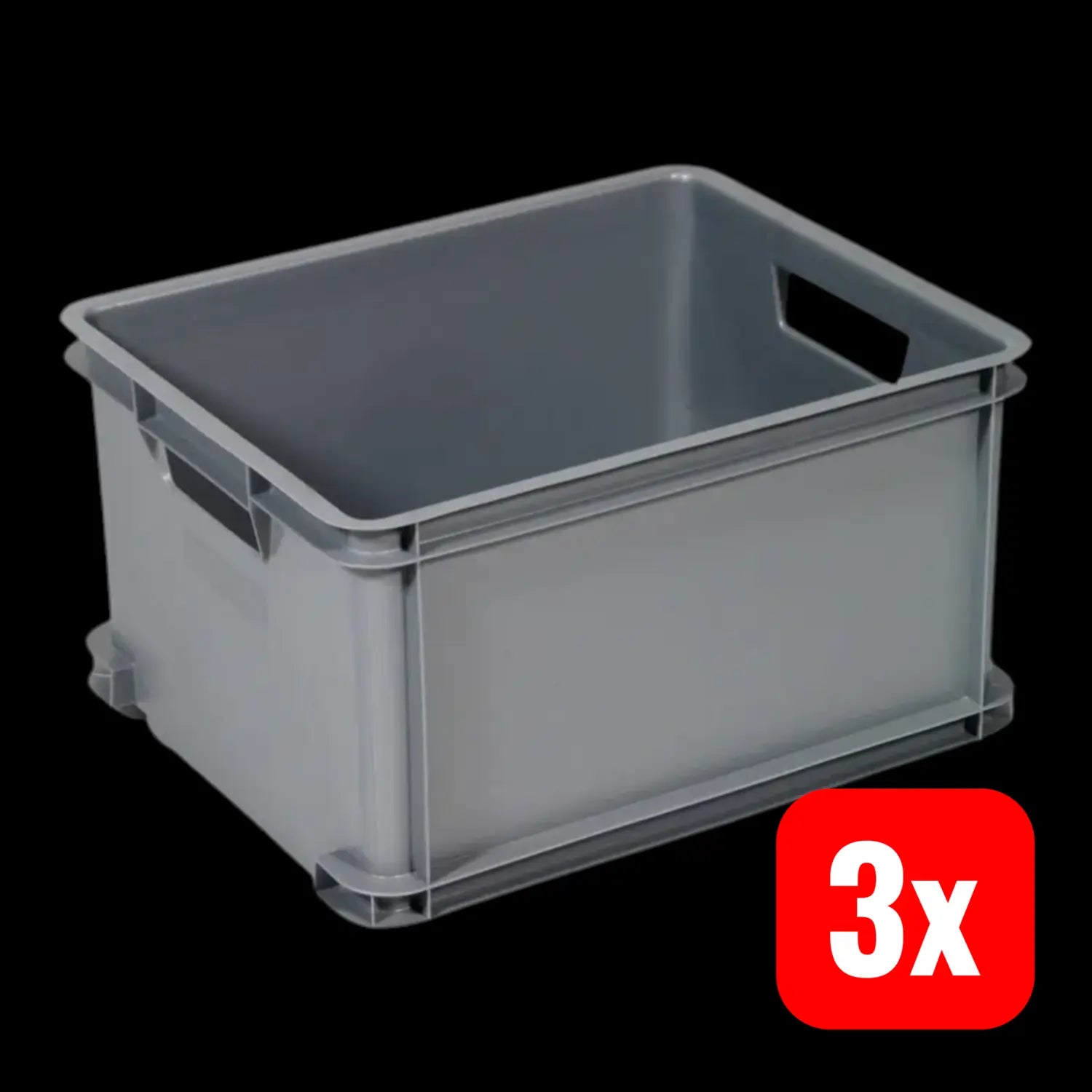 B-Ware Curver 156011 Aufbewahrungsbox Kiste Unibox Classic L Stapelbar 30 L Box 3 Stück - 3253921170018