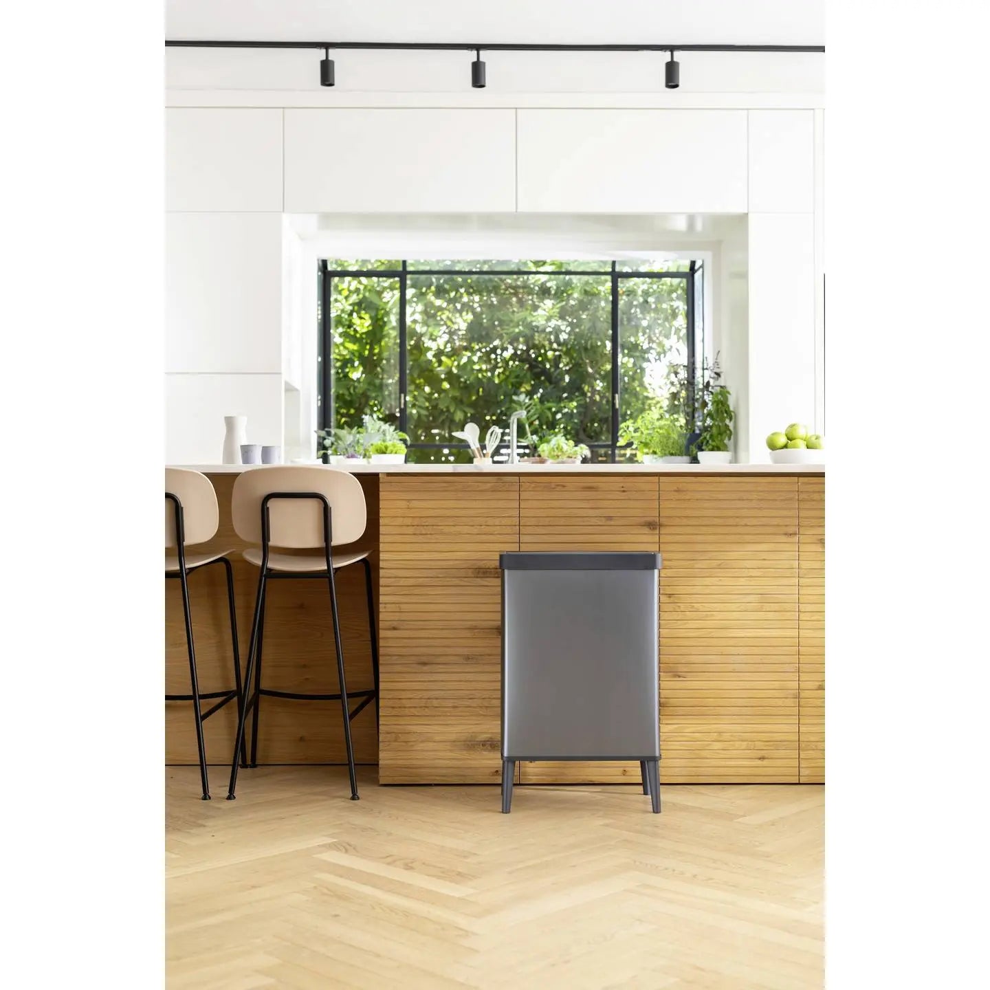 B-Ware Curver E Com Verto Bin Abfalleimer Müllbehälter 54 L Hoch Schwarz Kunststoff - 3253924860527