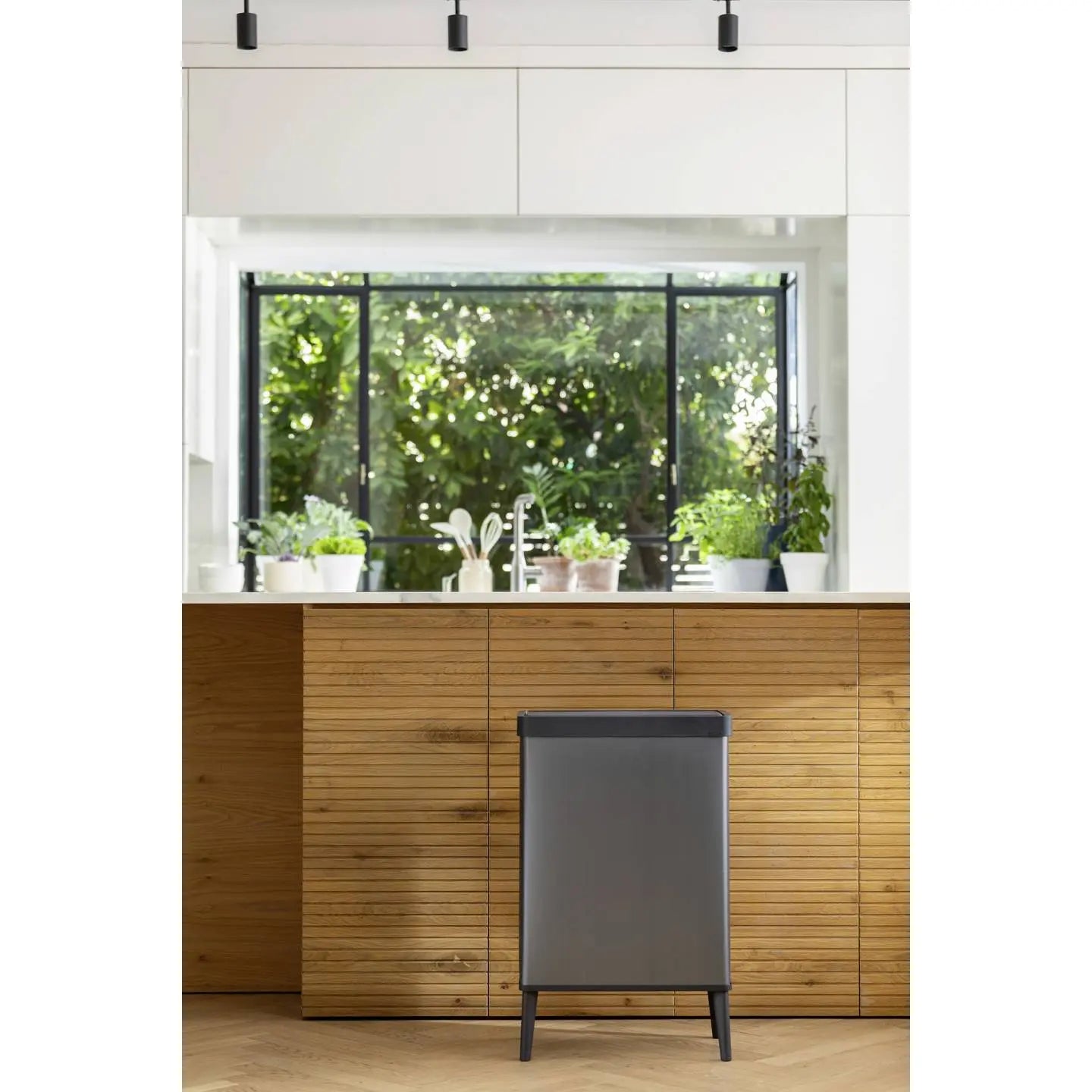 B-Ware Curver E Com Verto Bin Abfalleimer Müllbehälter 54 L Hoch Schwarz Kunststoff - 3253924860527