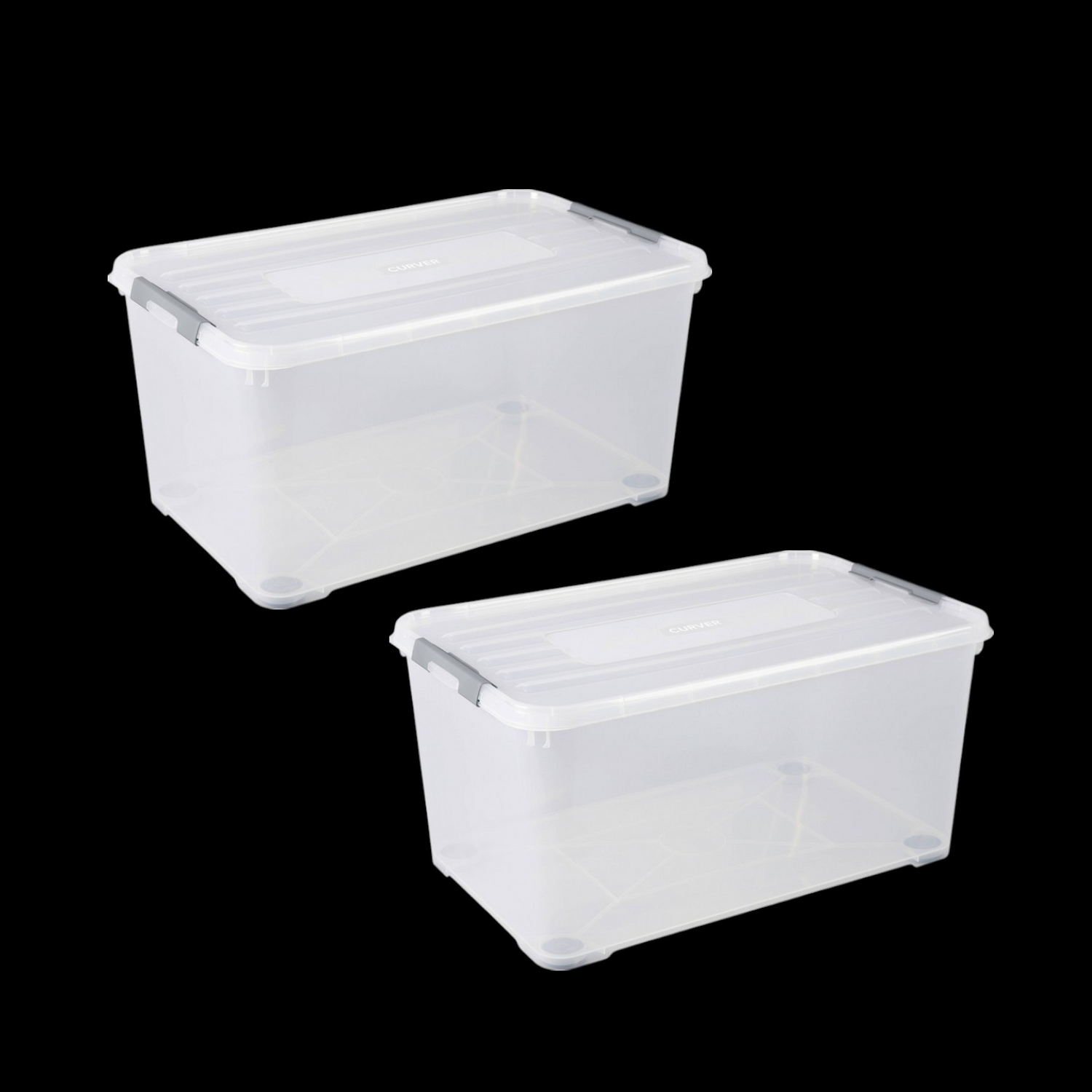 Curver 243857 Handy Stapelbare Aufbewahrungsbox Box Lagerbox 2 Stück C-Ware - 5412006784436