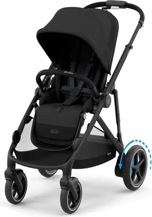 B-Ware Cybex Kinderwagen Buggy E Gazelle S E Antrieb Moon Black Hauptkorb Kombisystem