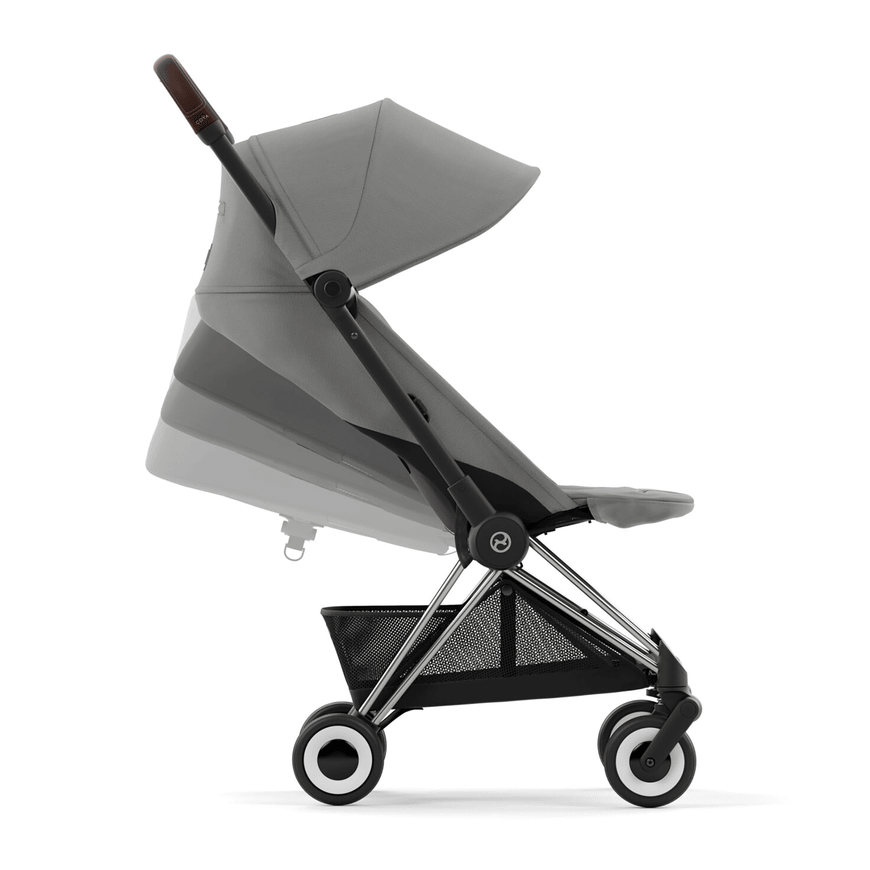B-Ware Cybex Platinum Buggy Reisebuggy Kinderwagen Mirage Grey Chrome Rahmen