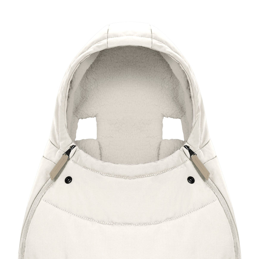 cybex PLATINUM Fußsack Schlafsack Kinderwagen Off White Teddyfleece Universal - 4063846413171