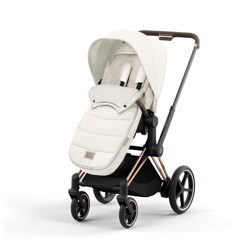 cybex PLATINUM Fußsack Schlafsack Kinderwagen Off White Teddyfleece Universal - 4063846413171