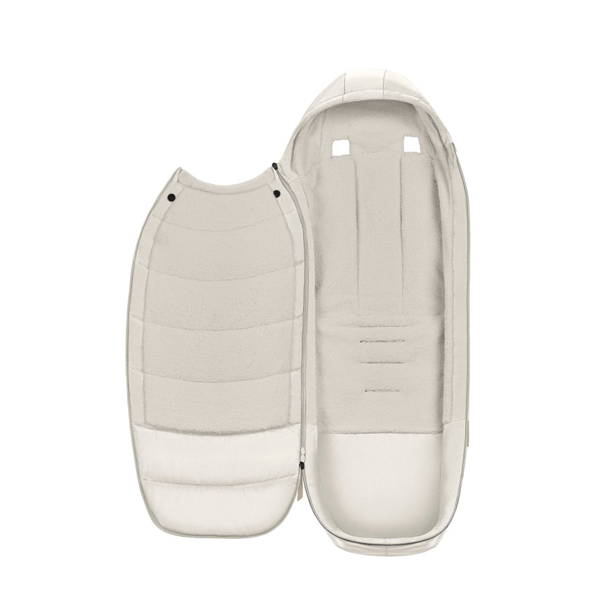 cybex PLATINUM Fußsack Schlafsack Kinderwagen Off White Teddyfleece Universal - 4063846413171