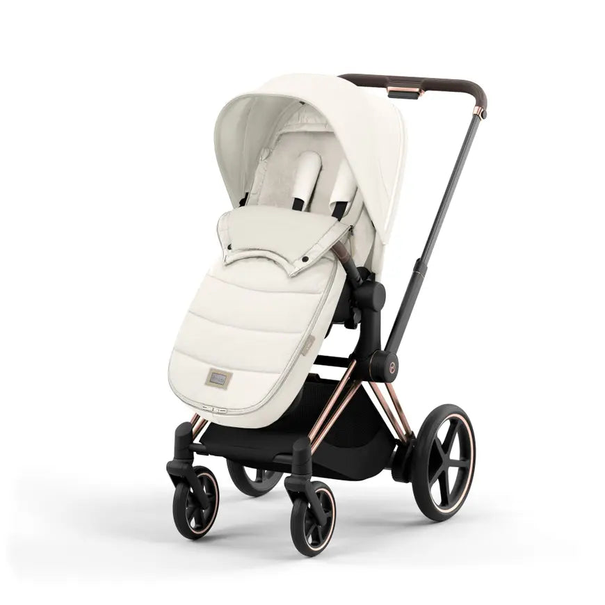 B-Ware Cybex Platinum Fußsack Schlafsack Kinderwagen Off White Teddyfleece Universal - 4063846413171