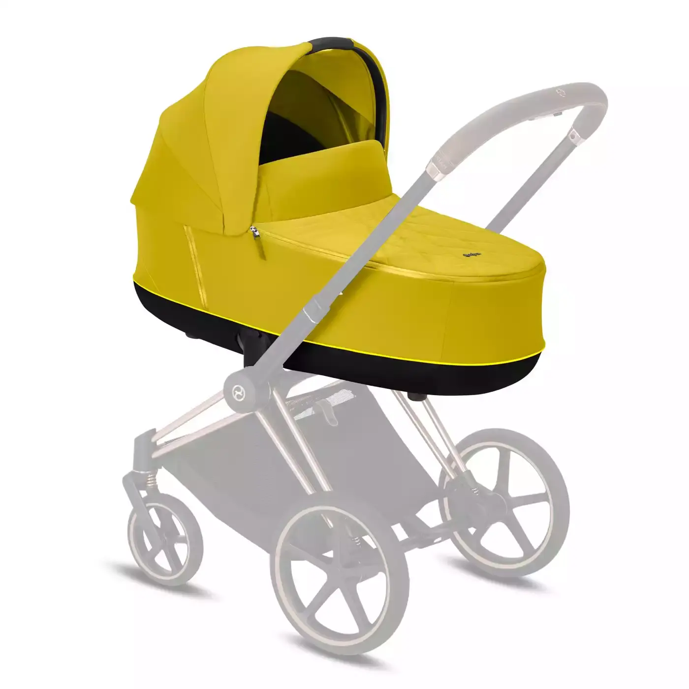 B-Ware Cybex Platinum Priam Babywanne Aufsatz Kinderwagen Lux Carry Cot Mustard Yellow