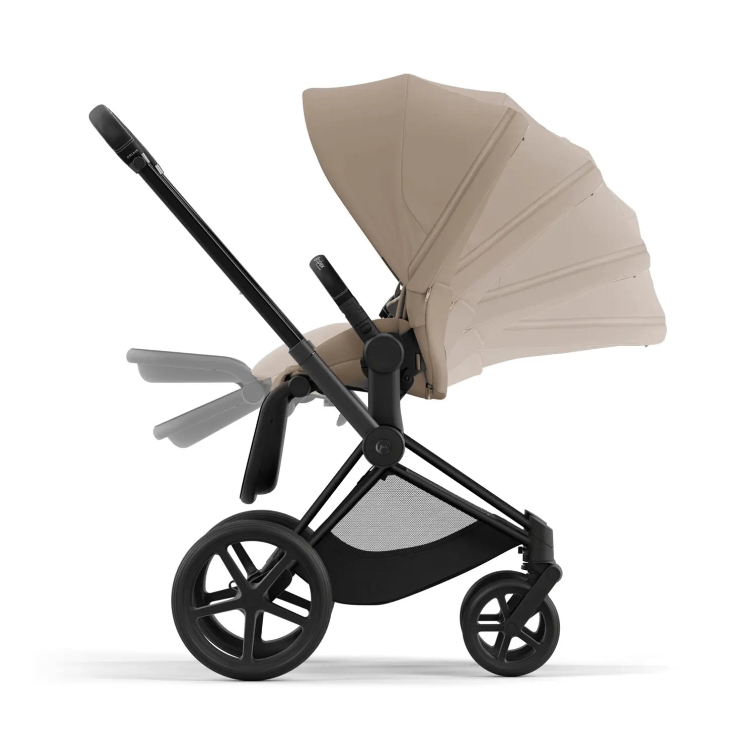 B-Ware Cybex Platinum Sitzpaket Aufsatz Priam Bezug Cozy Beige Florales Muster - 4063846452514
