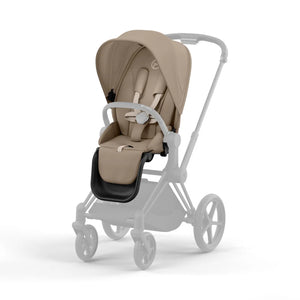 B-Ware Cybex Platinum Sitzpaket Aufsatz Priam Bezug Cozy Beige Florales Muster