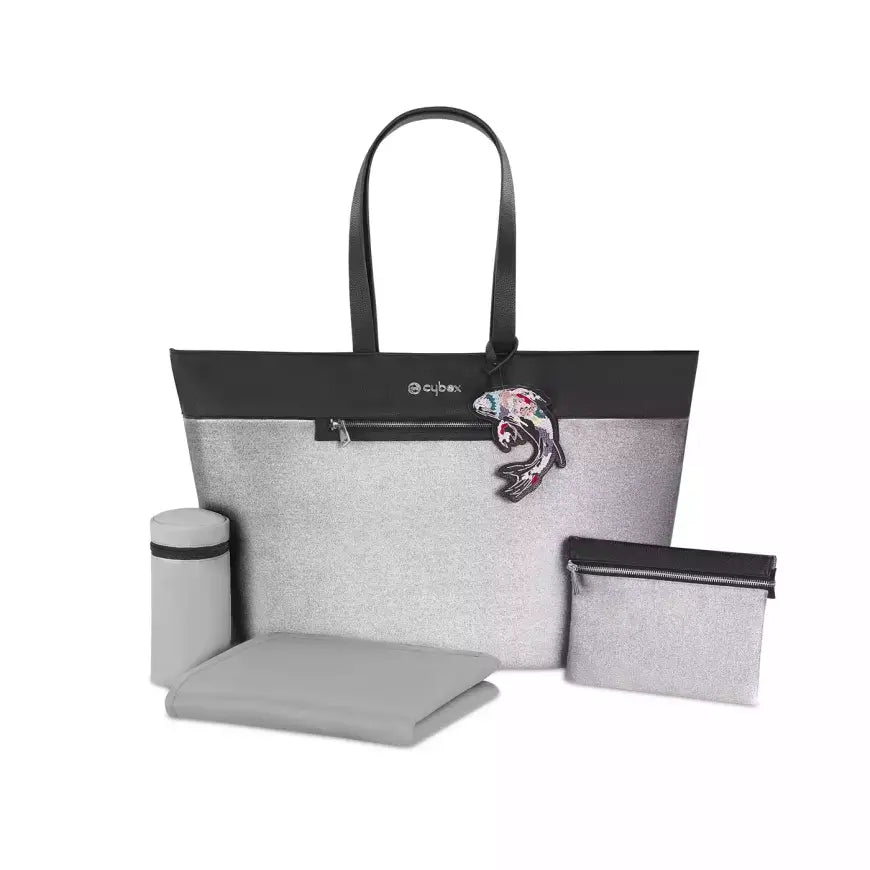 B-Ware Cybex Platinum Wickeltasche Tasche Priam Koi Grau Clutch Flaschenhalter  - 4058511189925