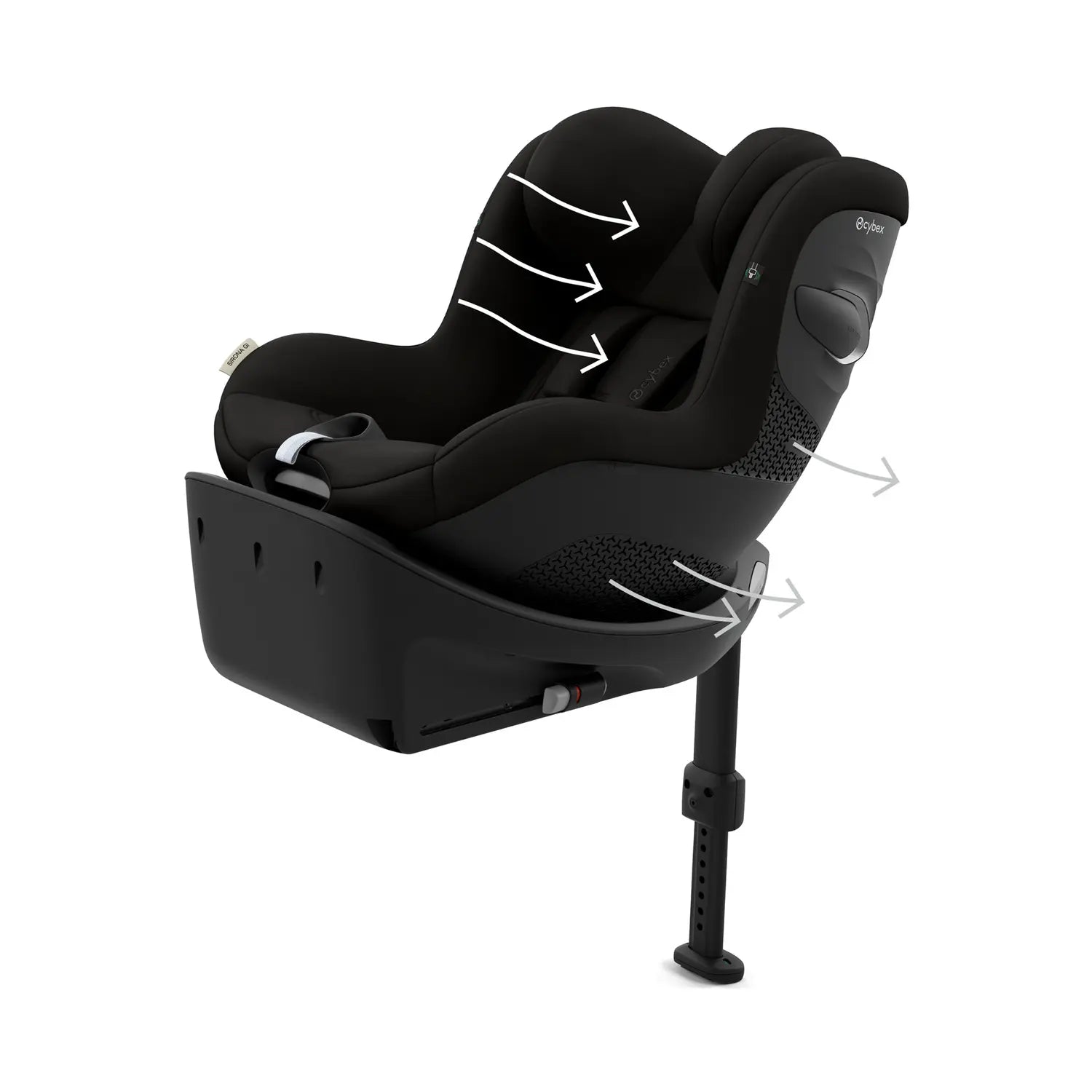 B-Ware Cybex Kindersitz Reboarder Sirona Gi I Size Magic Black Drehfunktion Kinder - 4063846480821