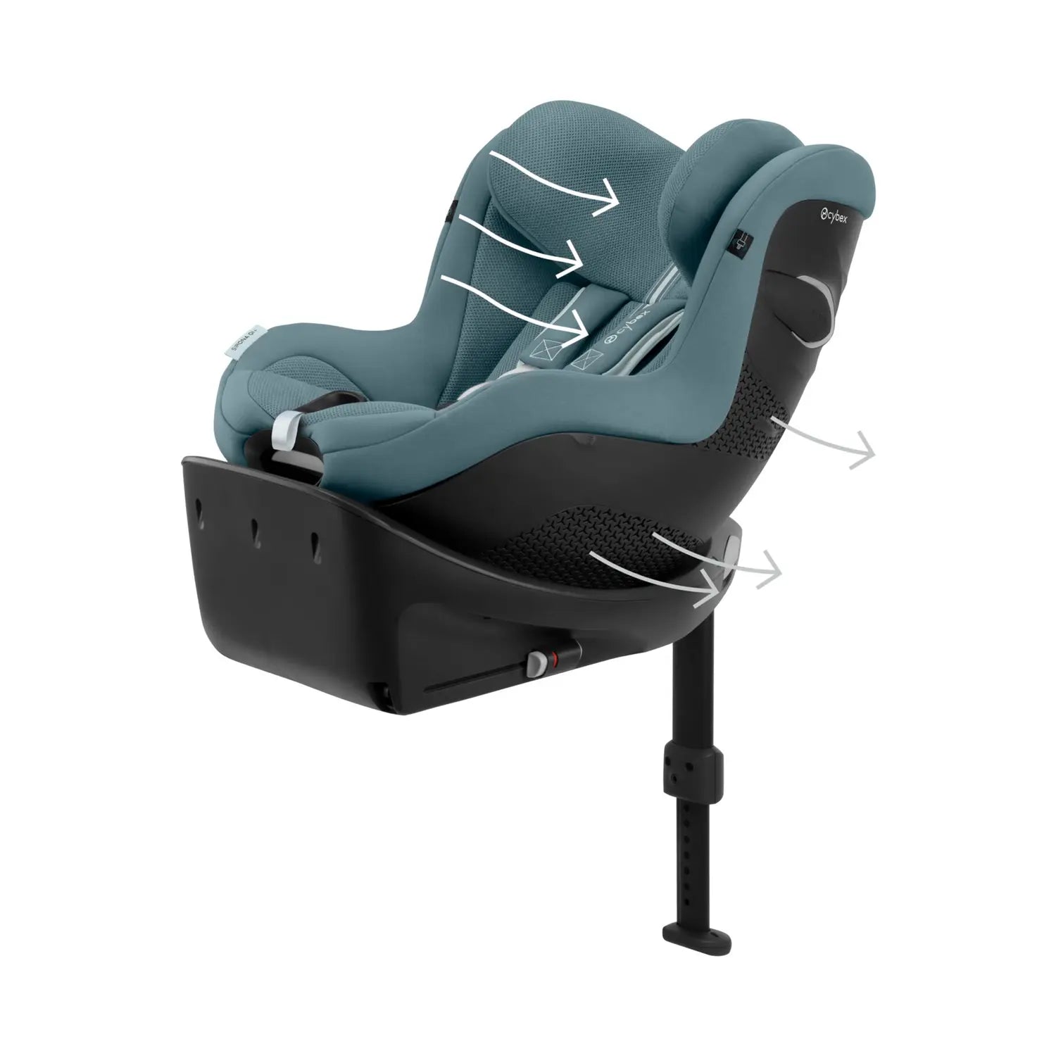 B-Ware Cybex Kindersitz Reboarder Babyschale Sirona Gi I Size Plus Stormy Blue