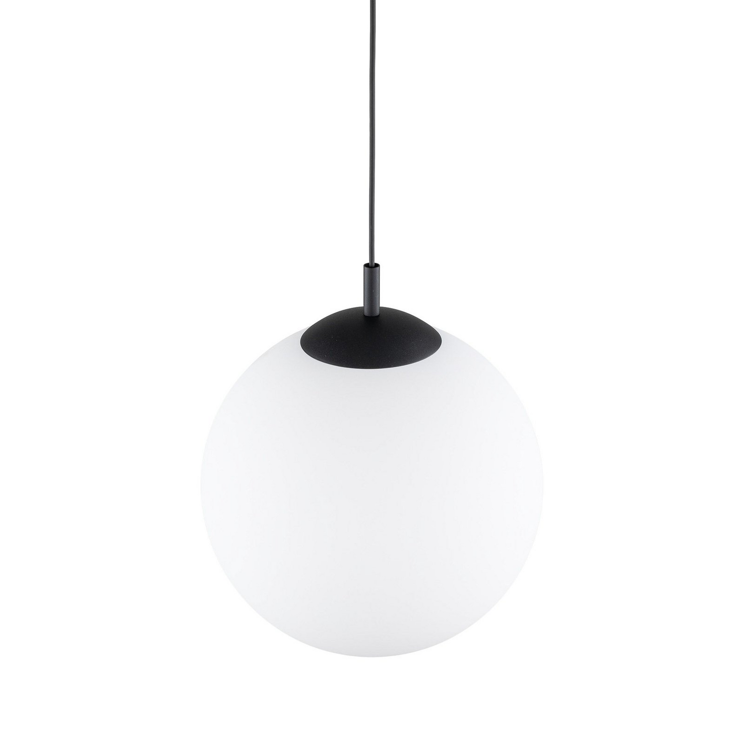 Suspension Esme, verre opale, ampoule simple, ø 35 cm, plafonnier, éclairage, spot, qualité B