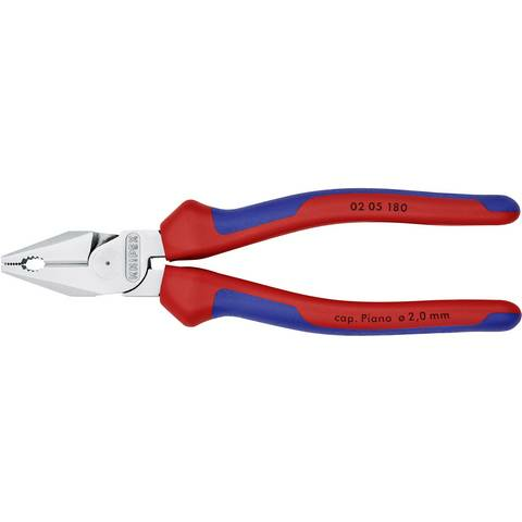 Knipex 02 05 180 Werkstatt Kraft-Kombizange Zange Seitenschneider Kabelzange