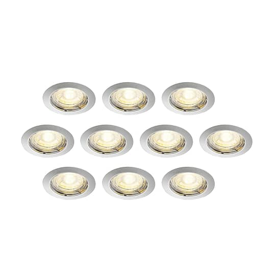 ELC Dakarra Einbau-Downlight 10er-Set Einbauleuchte Deckenlampe Deckenleuchte