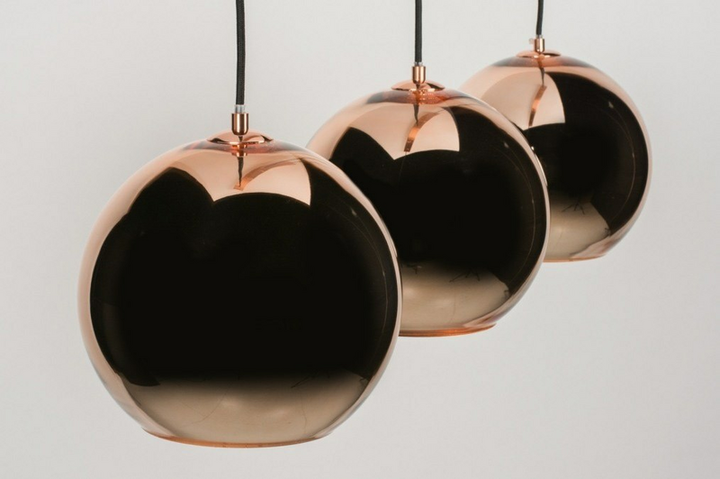 Emob Glory Koper Hängeleuchte Pendelleuchte Hängeleuchte Lampe Kupferfarben 3 Fl B-Ware