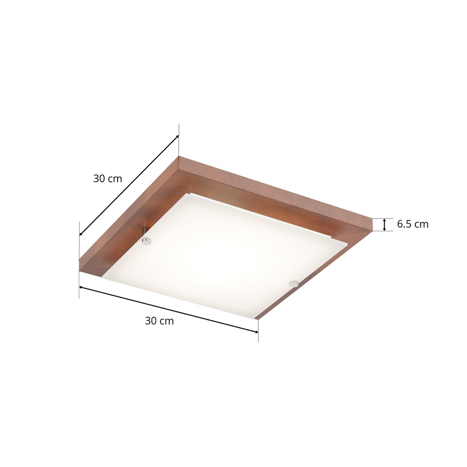 B-Ware Envostar Kerio Deckenlampe 30 X 30cm Kiefer Rustikal Deckenleuchte Lampe Leuchte