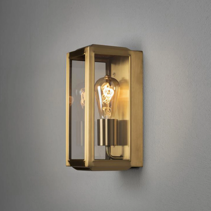 Konstsmide Außenwandlampe Carpi messing Breite 12,5 cm Lampe Leuchte Spot Licht